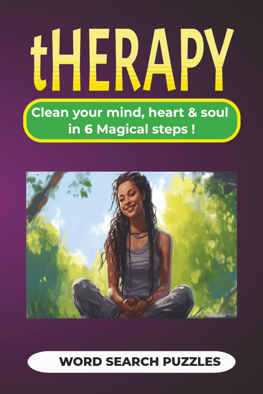 Therapy Word Search Puzzles: THERAPY WORDSEARCH PUZZLES: Wordsearch Puzzles with Easy-to-Read Print and about Gratitude, Positive Mindset, Acceptance ... for Vacations, Holidays and Relaxation.