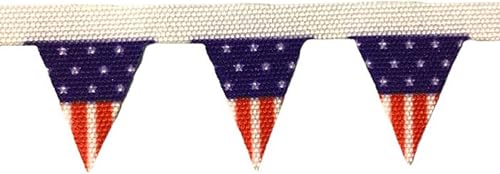 Miniatura 3 de Melody Jane Dolls Houses Decoración de banderines de bandera estadounidense de Estados Unidos decoración de banderines de fiesta 112 accesorio