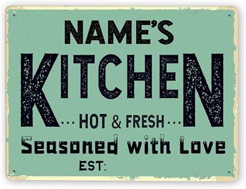 Miniatura 22 de Letreros de cocina personalizados personalizados para cocina, decoración de pared, letreros de metal para restaurante de mostrador, bar en casa