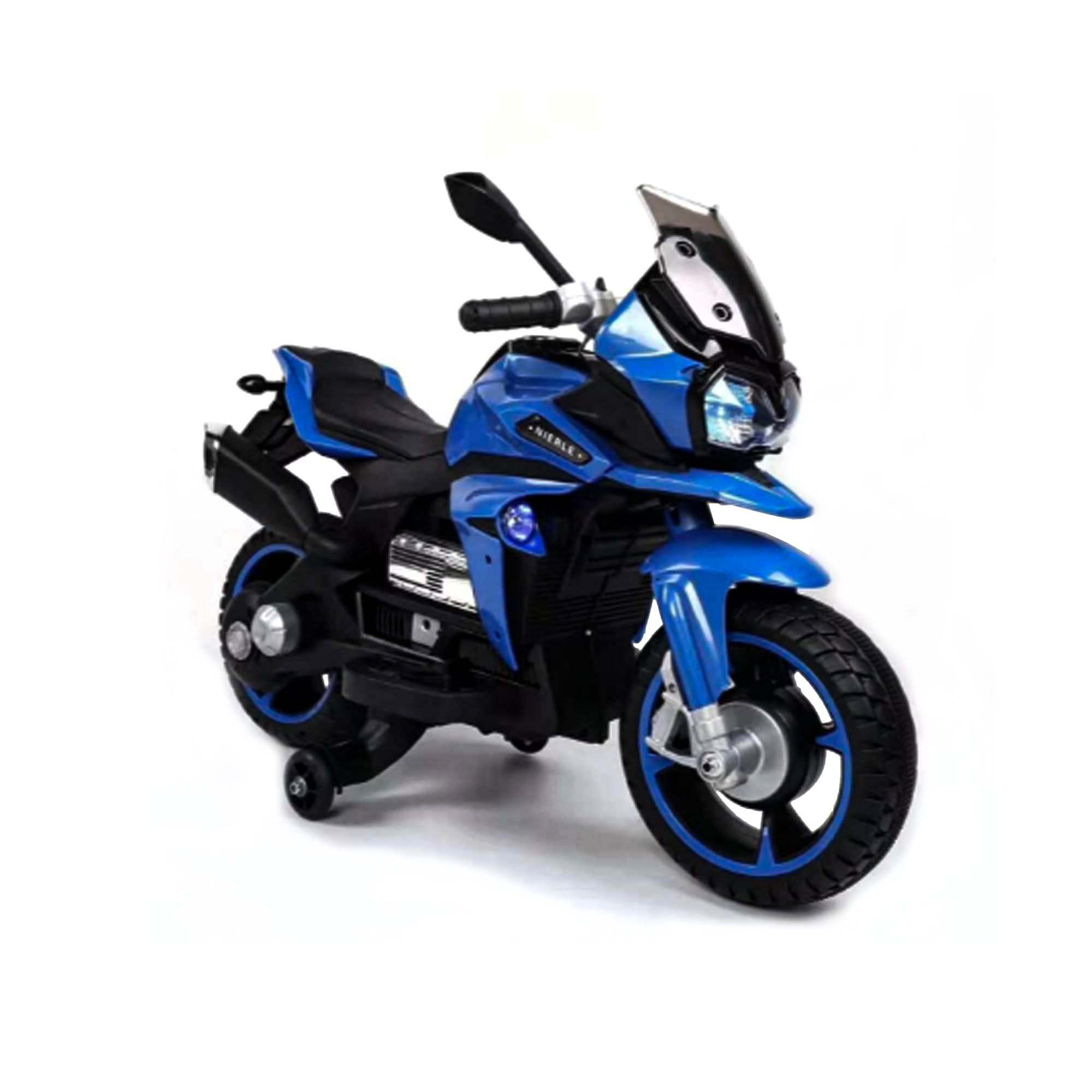 DERAK Ride On Electric Bike Kids NEL-R800GS Hand Race (Blue)