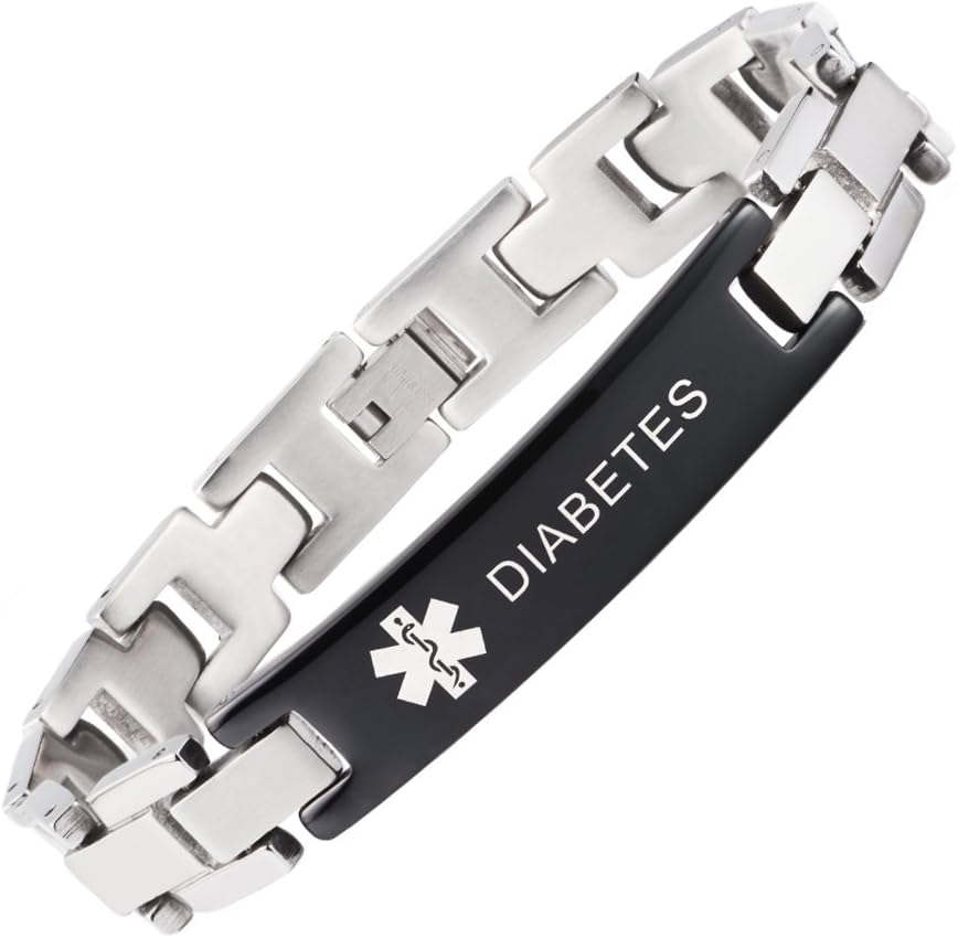 LinnaLove Medical Alert Bracelets for Men and Women