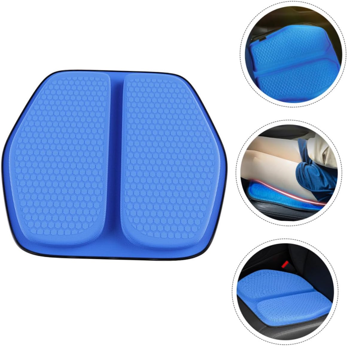 Car Cushion Cooling Gel for Comfortable Driving Seat Pad for Cars Breathable and Ventilated Design for Trips and Daily Commutes