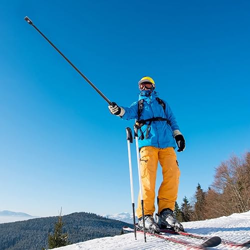 Miniatura 3 de Poste de extensión de 31.89 pulgadas para cámara deportiva Insta360, barra de extensión invisible compatible con OSMO Pocket 3Insta 360 x5 x4 x3 ONE