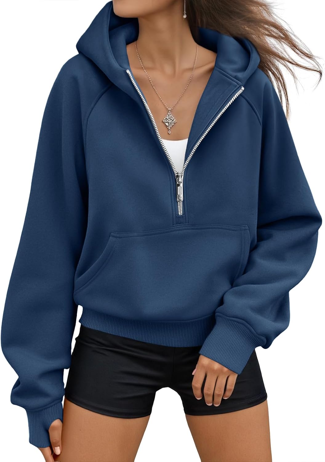 AUTOMET Womens Hoodies Fleece Fall Fashion Outfits Workout Sweatshirts Y2k Winter Zip Up Jackets Oversized Tops Clothes 2025