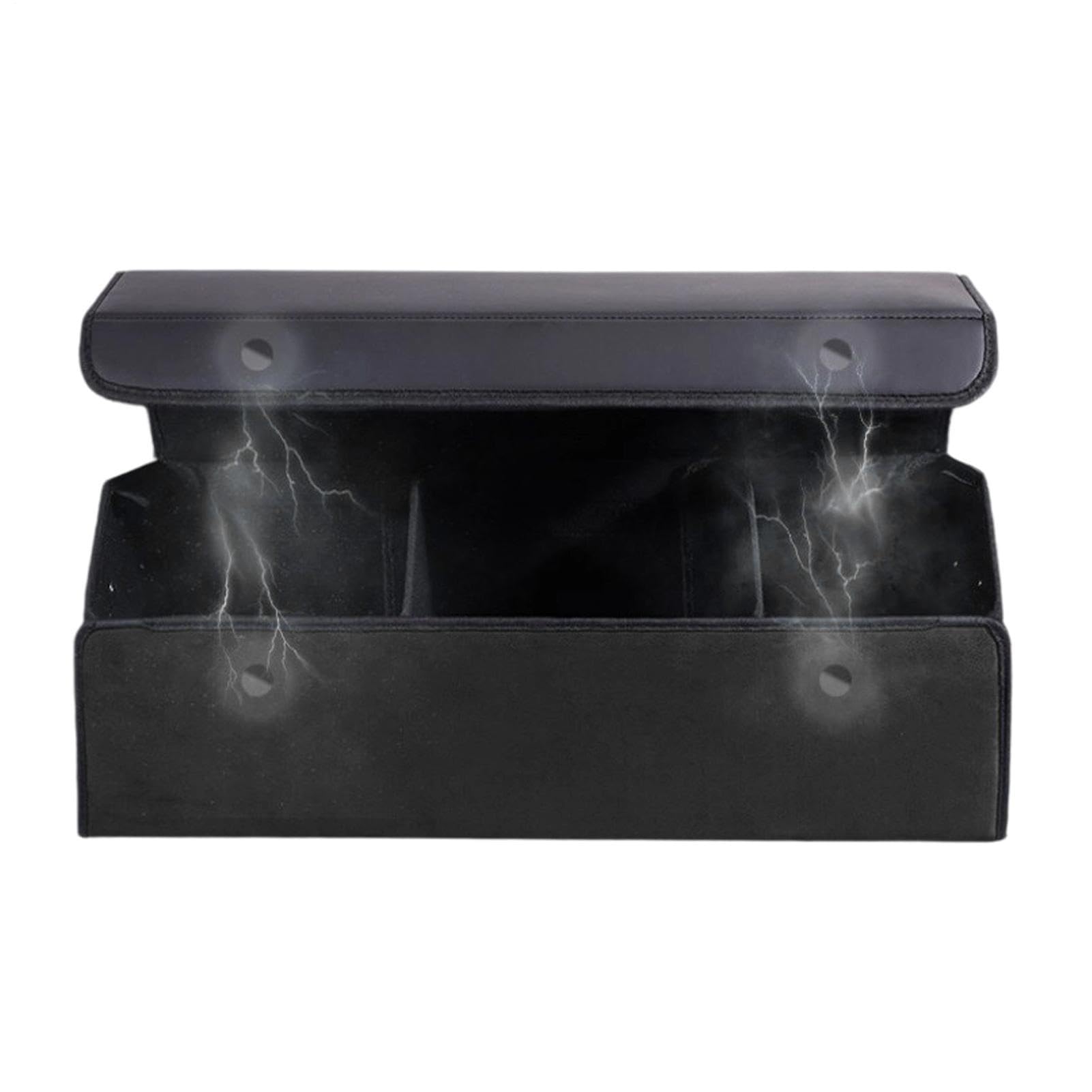Generico Organizer Per Vano Portabagagli SUV in pelle PU | scatola pieghevole con chiusura magnetica Viaggi, Carico, Spesa, Attrezzi, Interni, Esterni, Campeggio