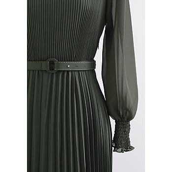 ハーリップトゥ　pleated wool-blend long dress English Factory Pleated Mix Media Maxi Dress | Shopbop