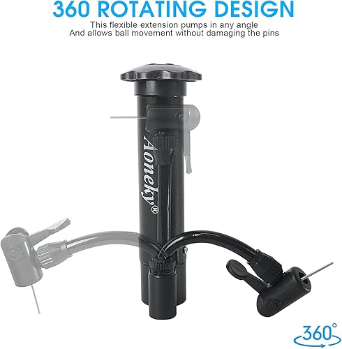 Miniatura 3 de Aoneky Mini bomba de mano para pelotas deportivas, bomba de aire portátil con aguja para inflación de baloncesto, fútbol, voleibol