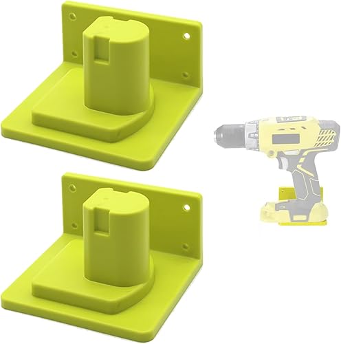 Miniatura 8 de Paquete de 10 soportes de pared para herramientas compatibles con Ryobi 18V herramientas eléctricas soporte para muelle de pared gancho organizador