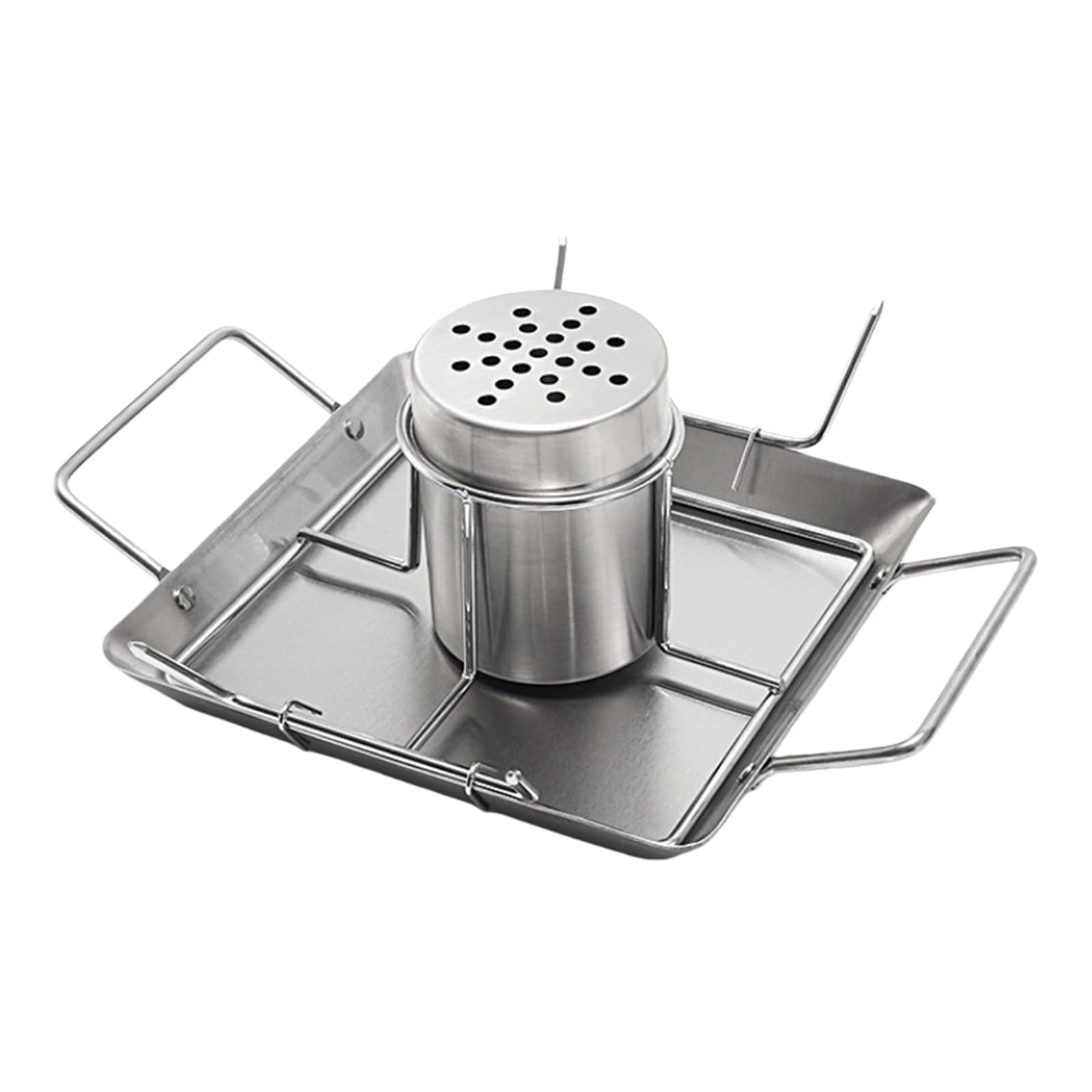 Nucelit Stable Base Turkey Holder Grills Rack Ensuring Stability and During Outdoor Cooking Easyly Clean Rack