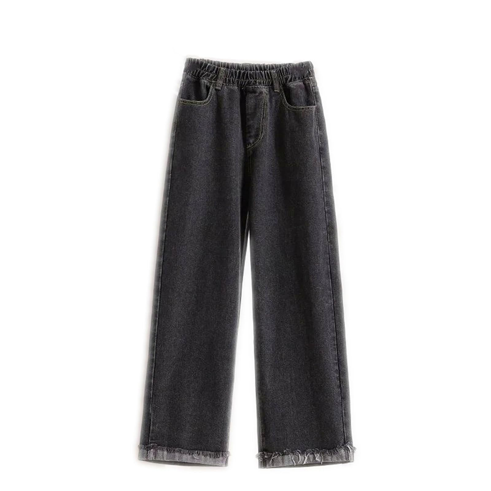 Pantalones Vaqueros para Mujer Pierna Ancha Primavera Tiro Alto Rectos Casuales Jeans para Mujeres