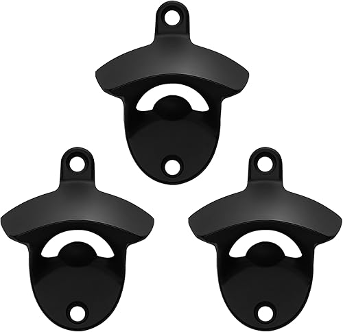 Miniatura 13 de Abrebotellas rústico montado en la pared, abridor de tapas de cerveza de cobre antiguo (paquete de 3) Cobre Antiguo,Bronce antiguo,Dorado