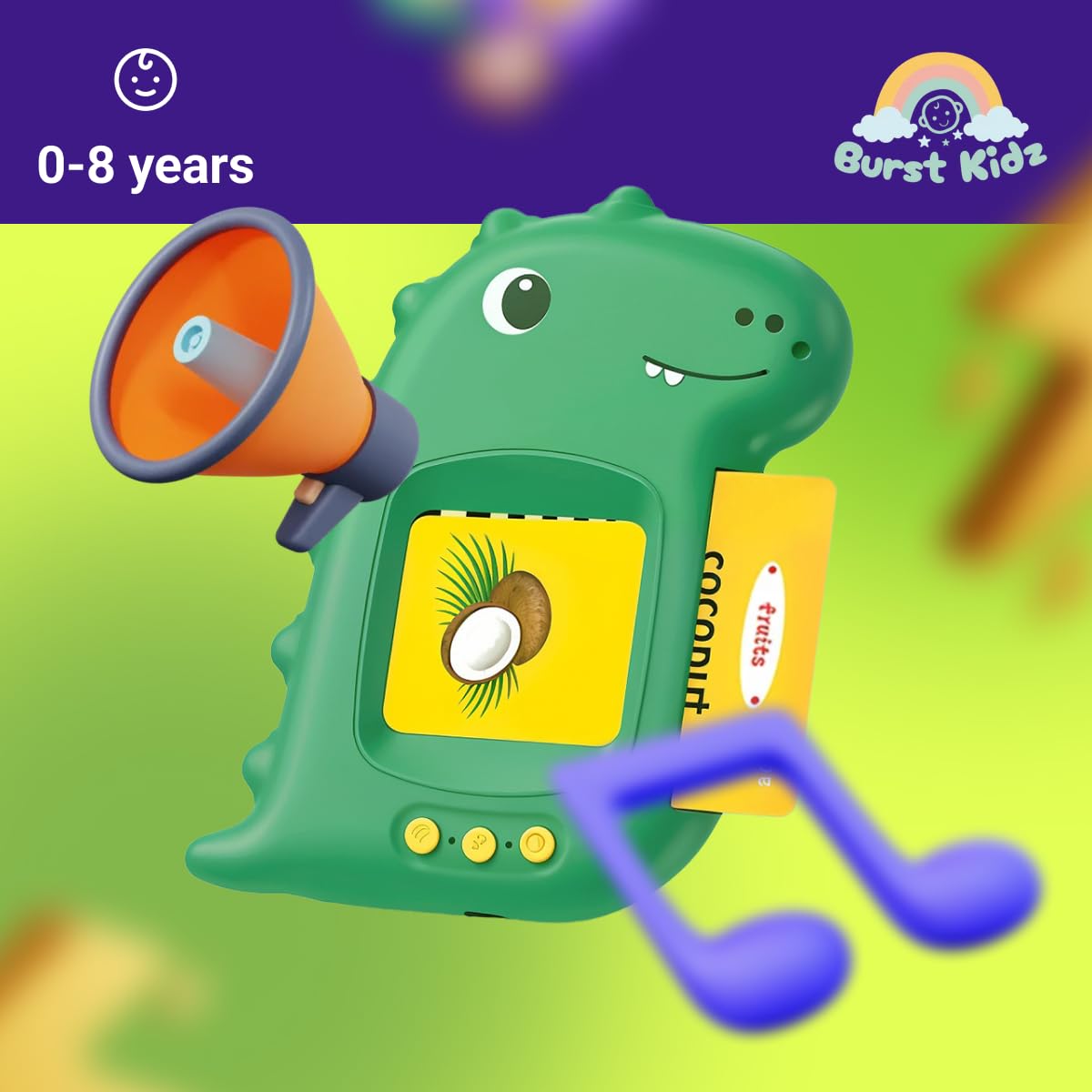 Interactive Educational Flash Card Reader for Kids - Bilingual Early Learning Toy for Toddlers & Preschoolers, Language Development, Reading & Math Flash Cards, Fun Learning Tool - Image 4