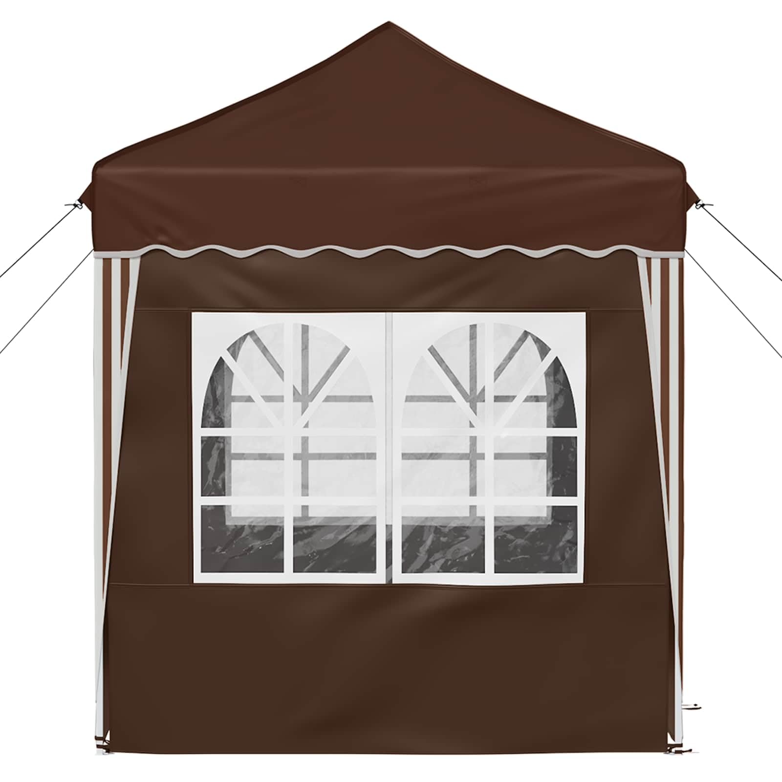 Carpa para fiestas (195 x 195 cm), color marrón