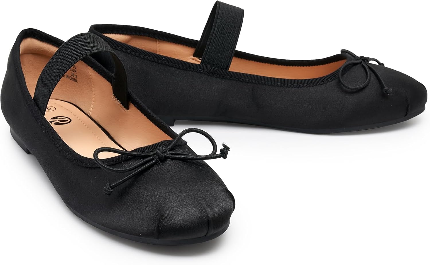 Rekayla Women's Flats,Ballet Shoes for Women,Comfortable Dressy Shoes,Round Toe Work Shoes,Foldable Mary Jane Shoes 8 A-black image 2 of 5 B0CRYX4FQT