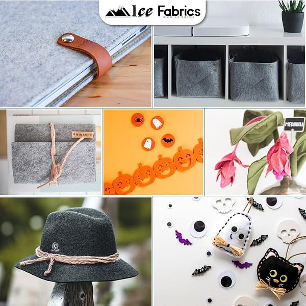 Ice Fabrics Craft Felt Fabric by The Yard - 72" Wide & 1.6mm Thick Acrylic Felt - Soft and Durable Lavender Fabric for DIY Arts & Crafts, Decorations and More - 1 Yard Lavender by Ice Fabrics - Image 4