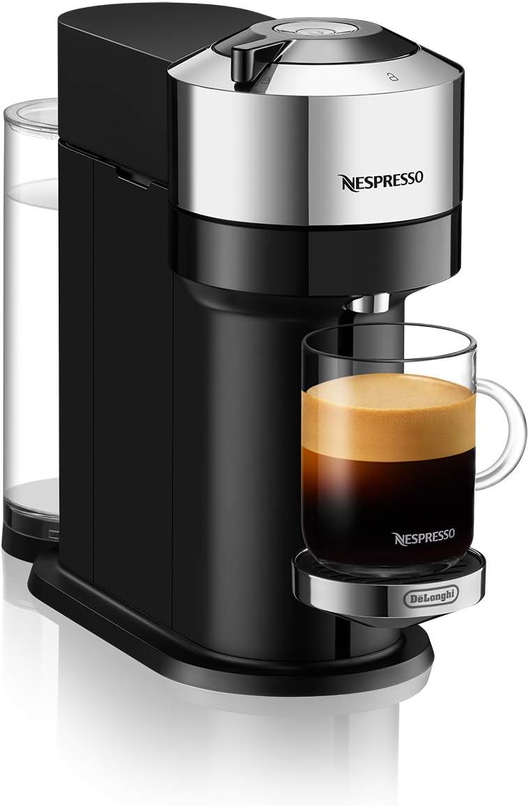 Vertuo Next Premium Coffee and Espresso Machine by De'Longhi - Chrome