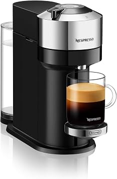 Nespresso Vertuo Next Premium Coffee and Espresso Machine by DeLonghi - Chrome