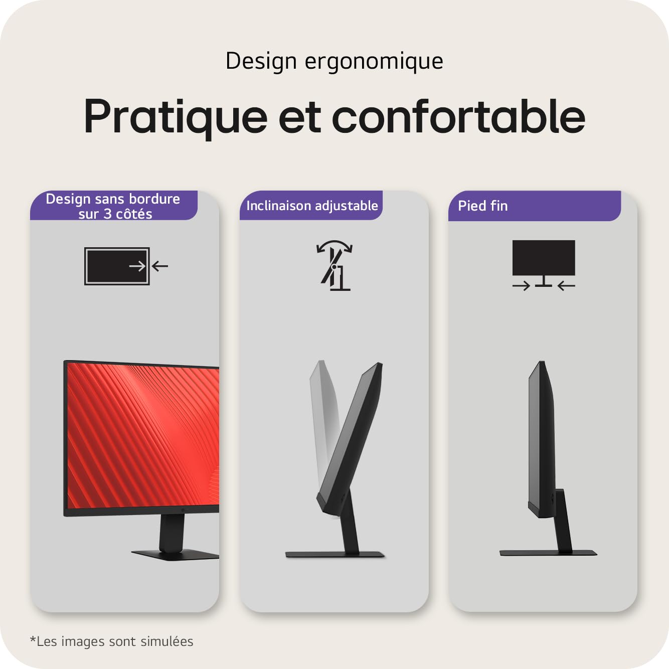 LG 24U631A-B Ecran PC bureautique 24" - Dalle IPS résolution QHD (2560x1440), 5ms 100Hz, HDR 10, sRGB 99% (CIE1931), inclinable, HDMI 2.0, USB-C (15W)