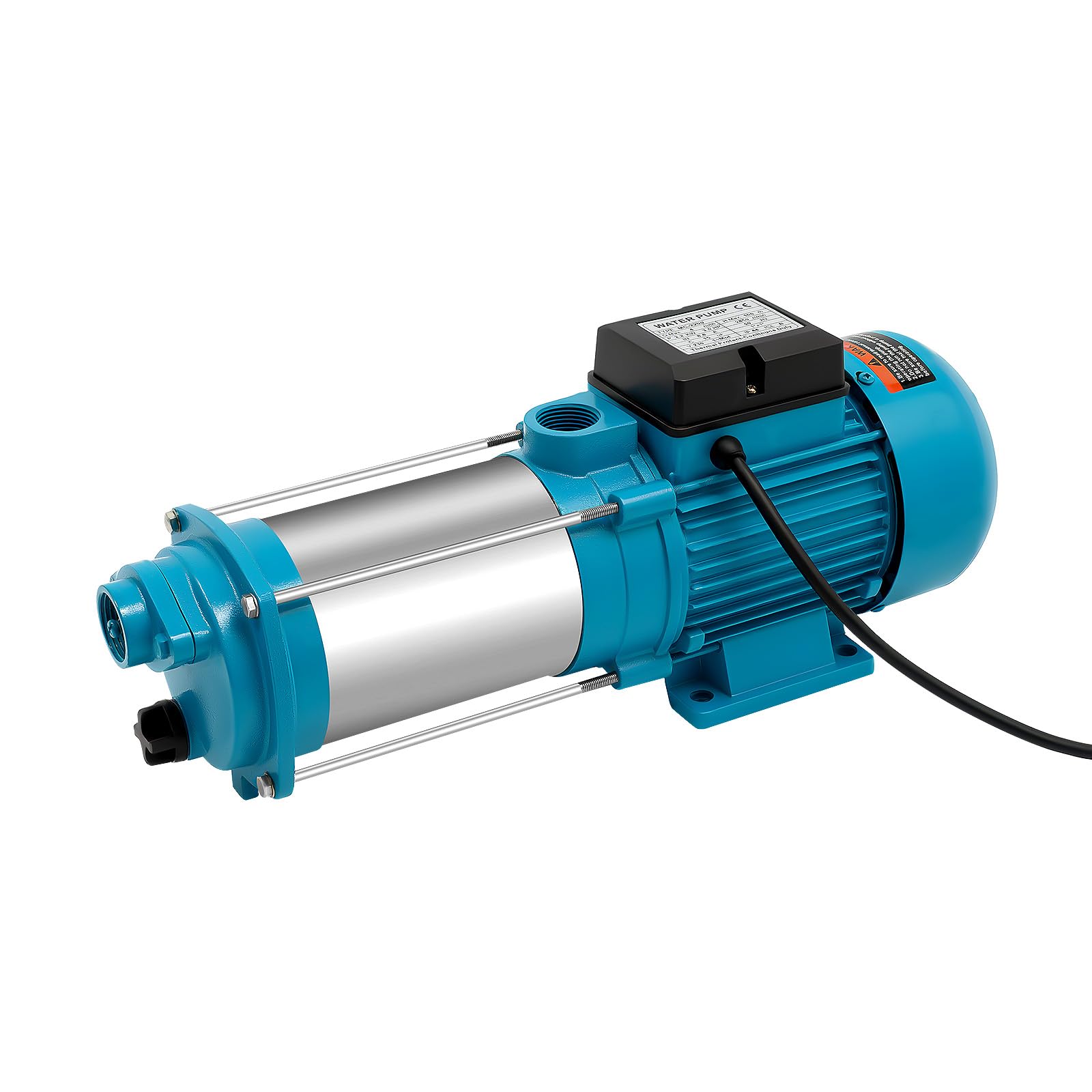 10 Bar Kreiselpumpe Selbstansaugend 2200W 2850U/min Gartenpumpe | 4000 L/H, Hauswasserpumpe Garten Wasserpumpe Gartenpumpe 100m IP44 Schutzart, für Haus Garten Bauernhöfen
