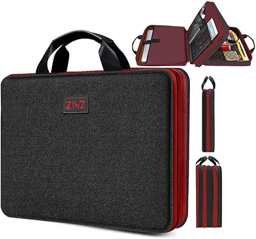 Miniatura 1 de ZINZ Funda delgada y expandible para portátil de 13, 14, 15, 16 pulgadas, bolsa de almacenamiento multiusos para accesorios de computadora