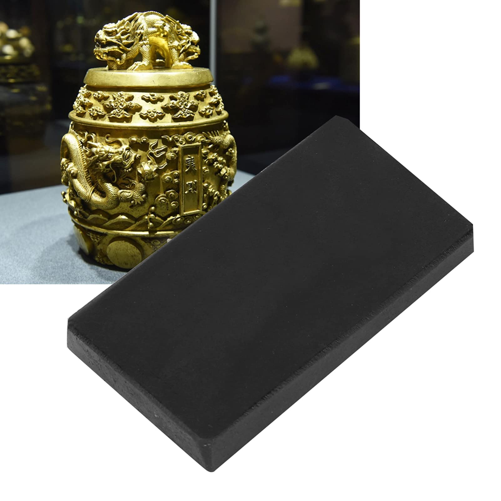 Pierre de Détection d'or, Testeur de Bijoux Touchstone pour Tester Or Argent Pièces de Monnaie Antiques Objets de Collection