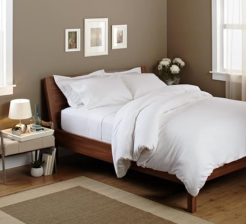 Miniatura 2 de Funda de edredón de 1500 hilos, color blanco, 1 pieza, lujosamente suave, 100% algodón egipcio, ultrasuave y transpirable, para todas las