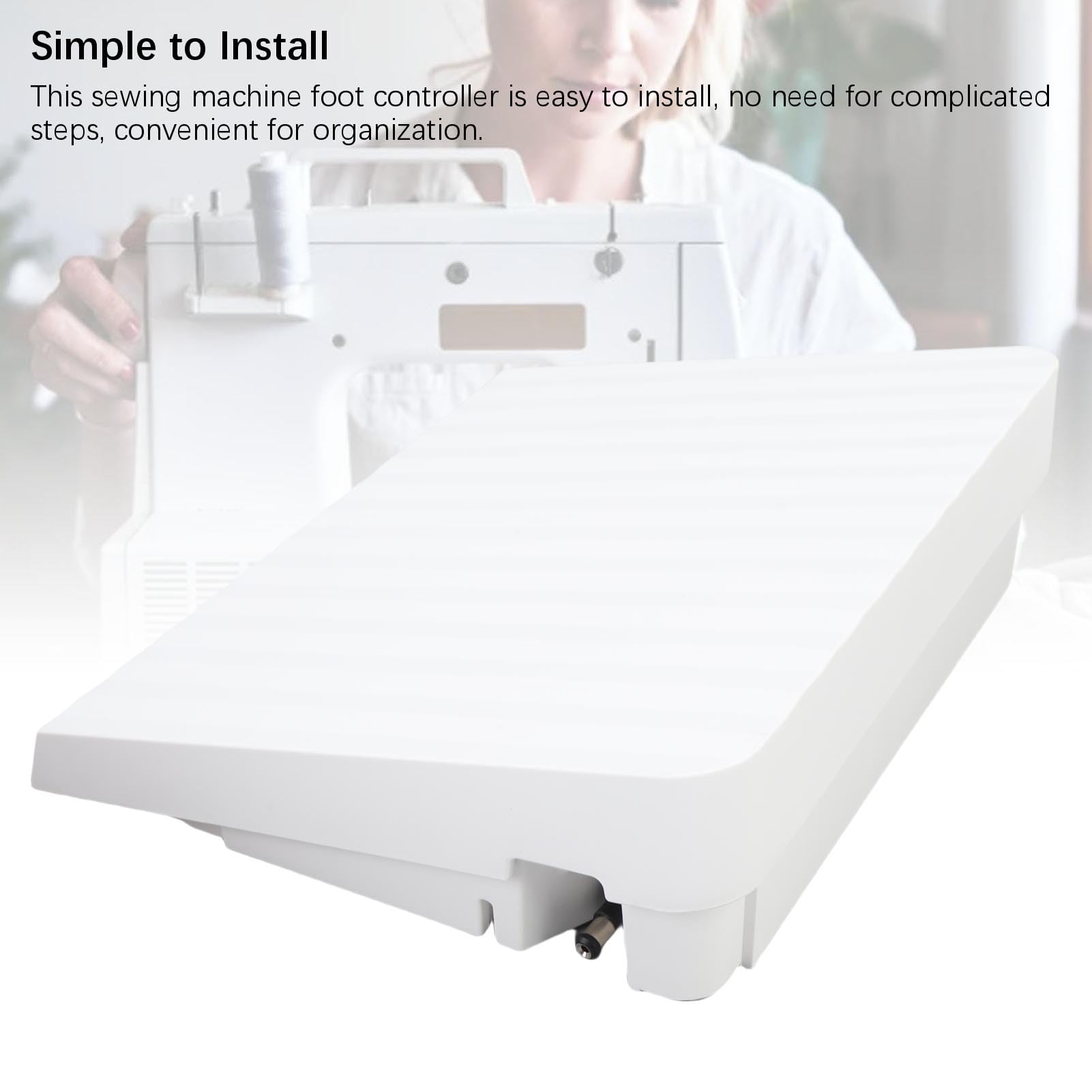 Qcwwy Máquina de Coser Pedal de Repuesto, Antideslizante ABS Pedal Controlador de Pedal Interruptor Compatible con Creative 4,5 3,0 Máquina de Coser