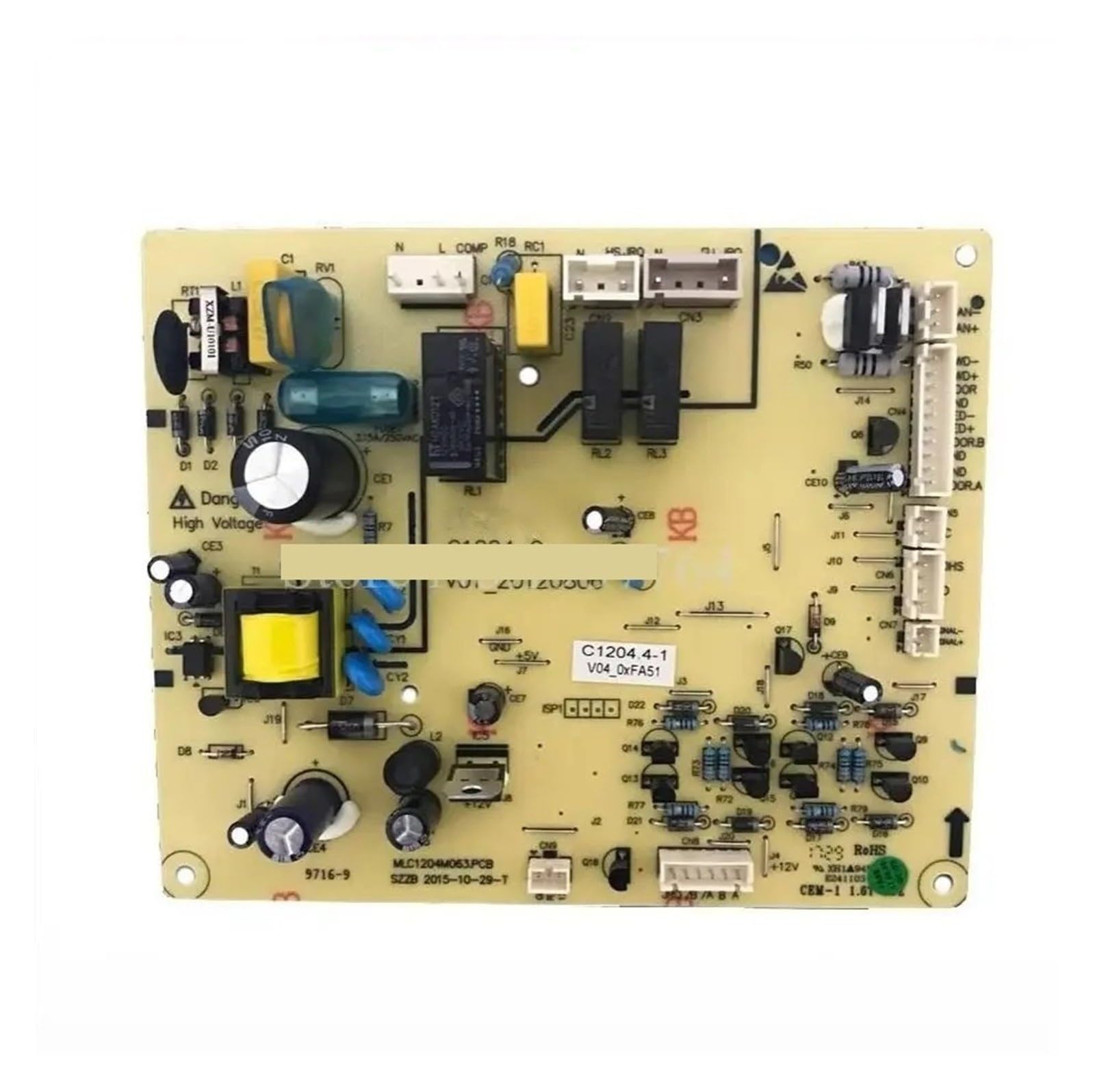 Placa De Circuito De Ordenador for Refrigerador, Pieza De C1204.4-1, PCB for Refrigerador, Control De Refrigerador, Piezas De Repuesto