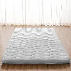 Colchão de futon japonês, 100% espuma confortável de alta densidade, colchão dobrável de 8,89 cm de espessura, tapete de tatame, ideal para conforto e suporte, espreguiçadeira infantil e sofá (win)
