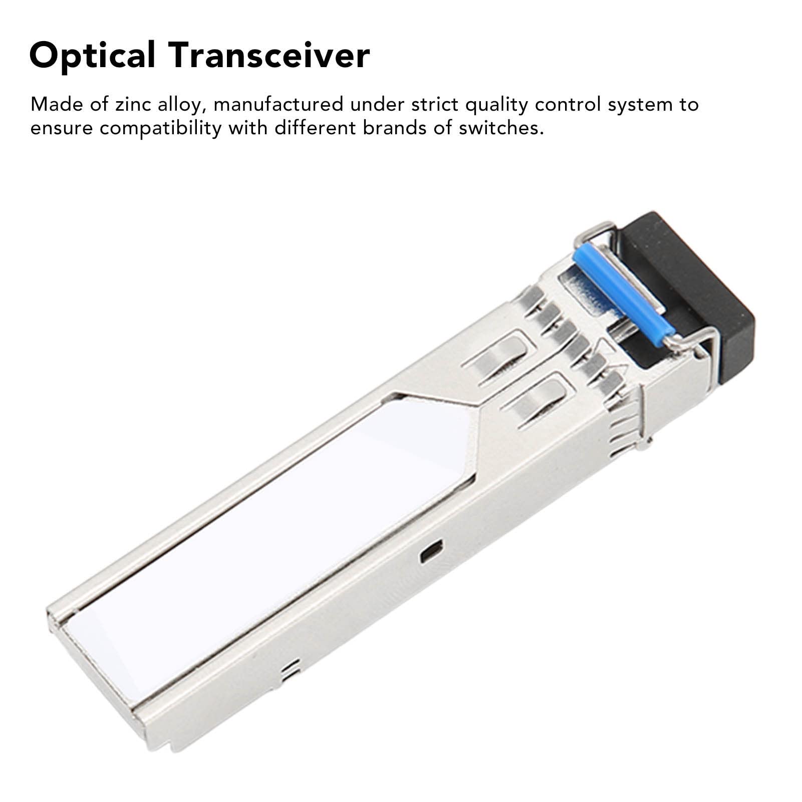Garsent 1,25 Gb SFP BX10 U Optisches Modul, Tx1310/Rx1550nm Single Mode Single Fiber SFP Transceiver, Bis zu 10 Km, Unterstützung DDM, für Glasfasergeräte, Kompatibel für,