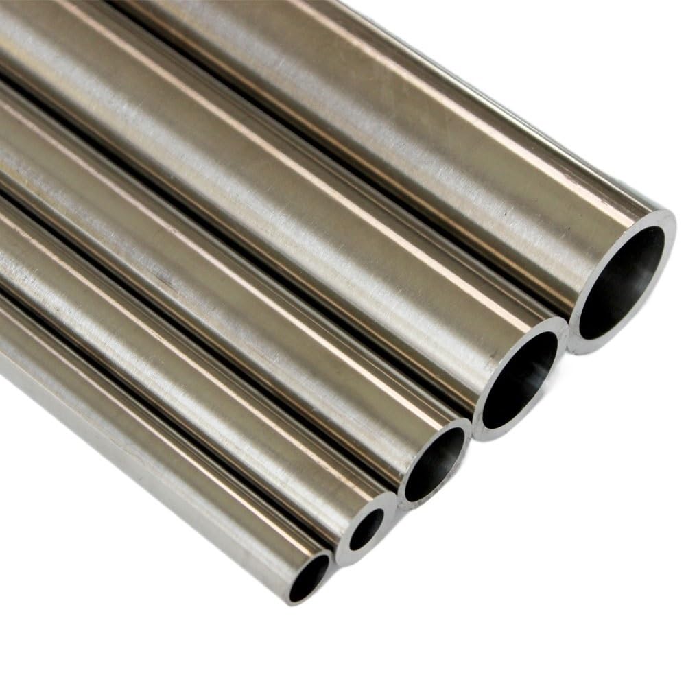 METALLIXITY Tube Acier Inox 304 - 13mm Diamètre X 0.5mm Épaisseur X 300mm - Pour Bricolage Et Décoration