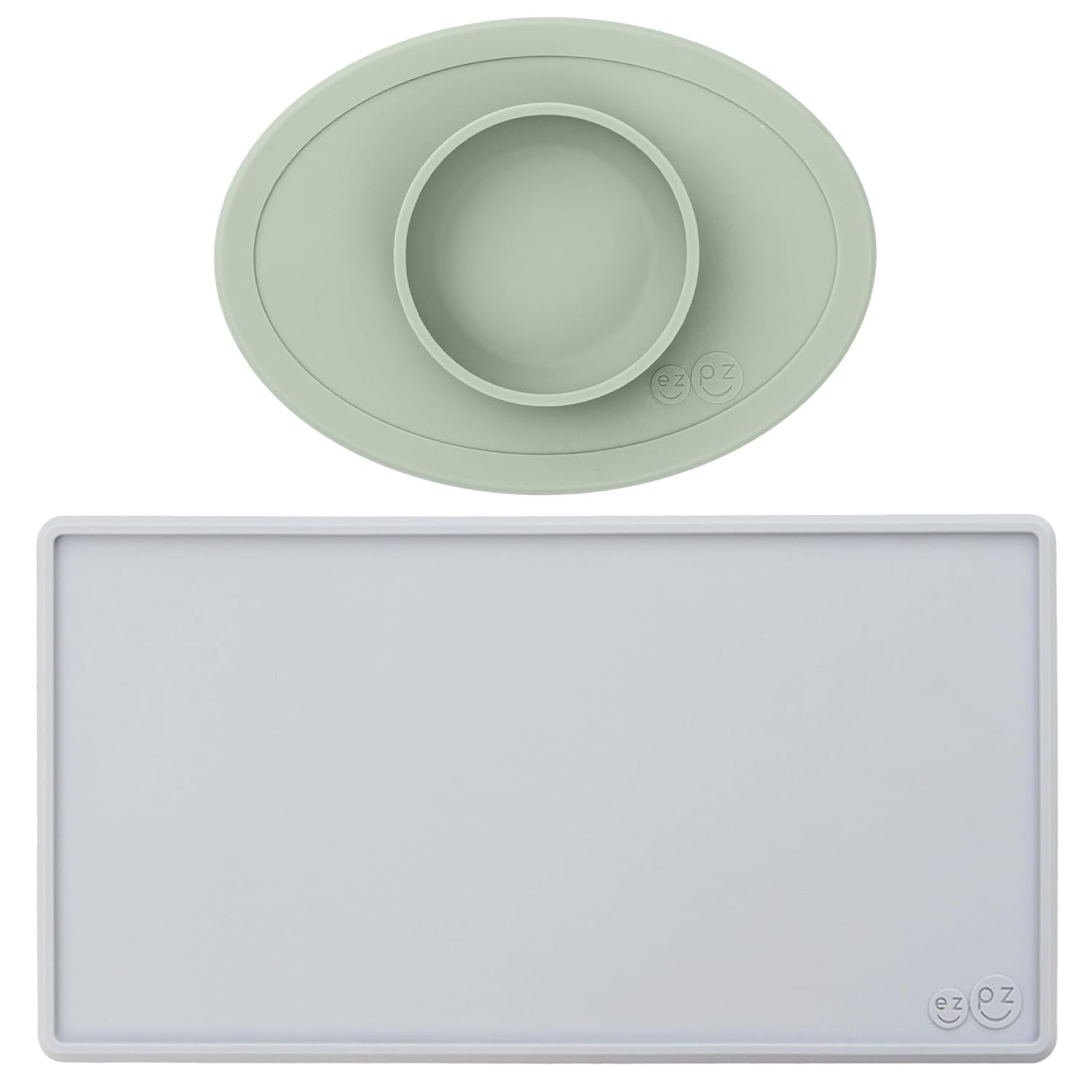 ezpz Tiny Placemat + Tiny Bowl - Baby Essentials mat and Bowl
