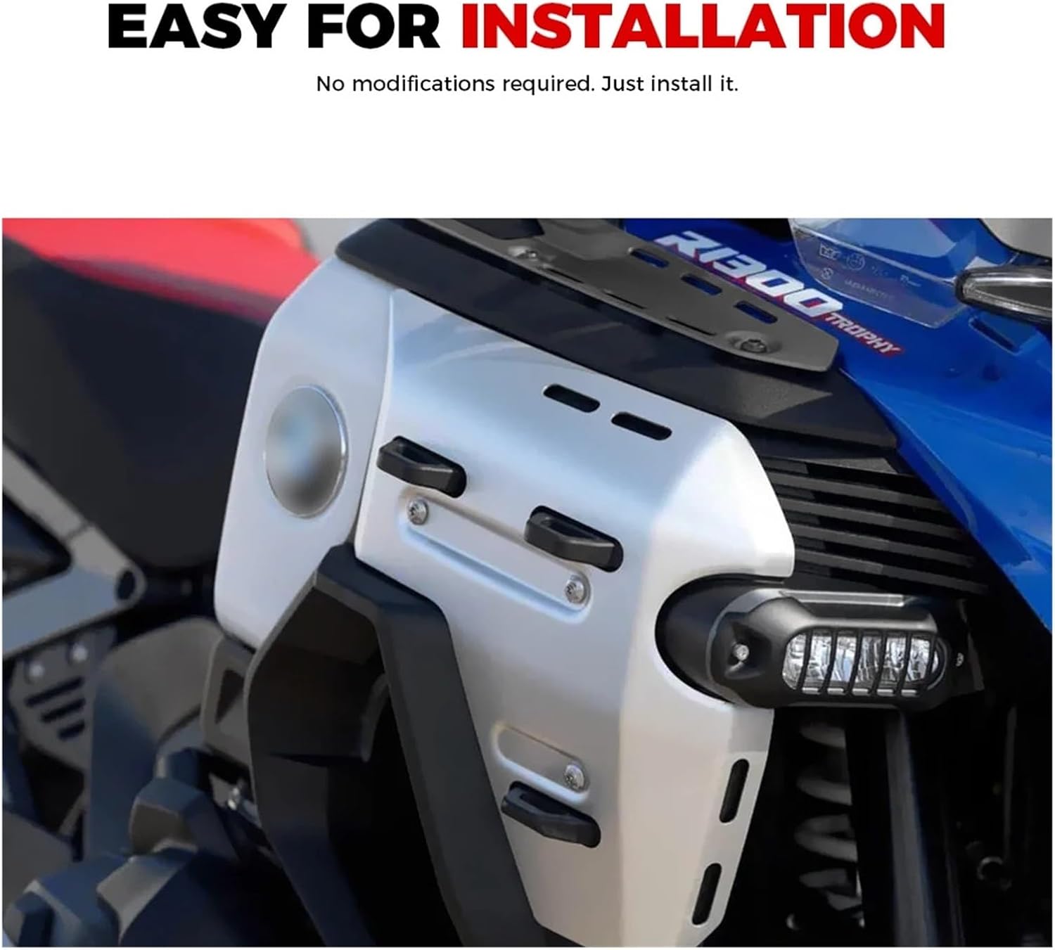 For BMW R1300GS ADV R1300GSA 2023-2025 Radiator Side Panels Fairings Touring Off Road Riding Accessories(Silver)