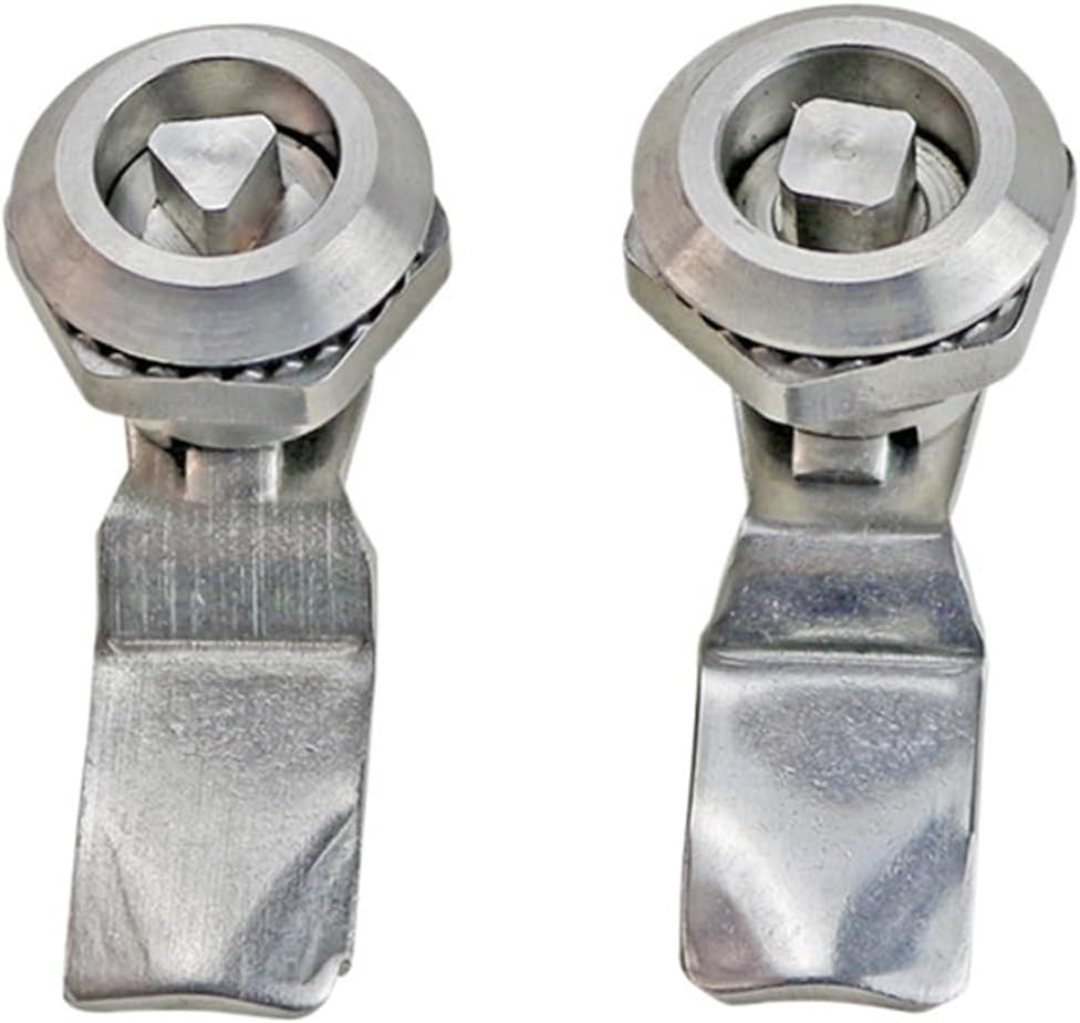 304 Stainless Steel Latch Lock Triangle and Square S-Core Outdoor Garbage Bin Lock Electrical Cabinet Door Lock 1Pcs(Triangle)