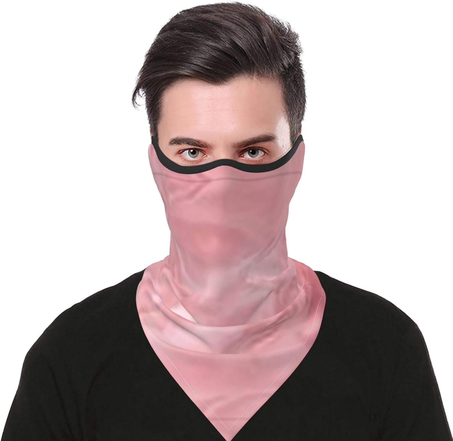 Protection Neck Gaiter Face Cover Pink Texture Art​ Balaclava Scarf Mask, Windproof Breathable Sun Shield for Men Women, Skiing Hiking Cycling Outdoor Sports