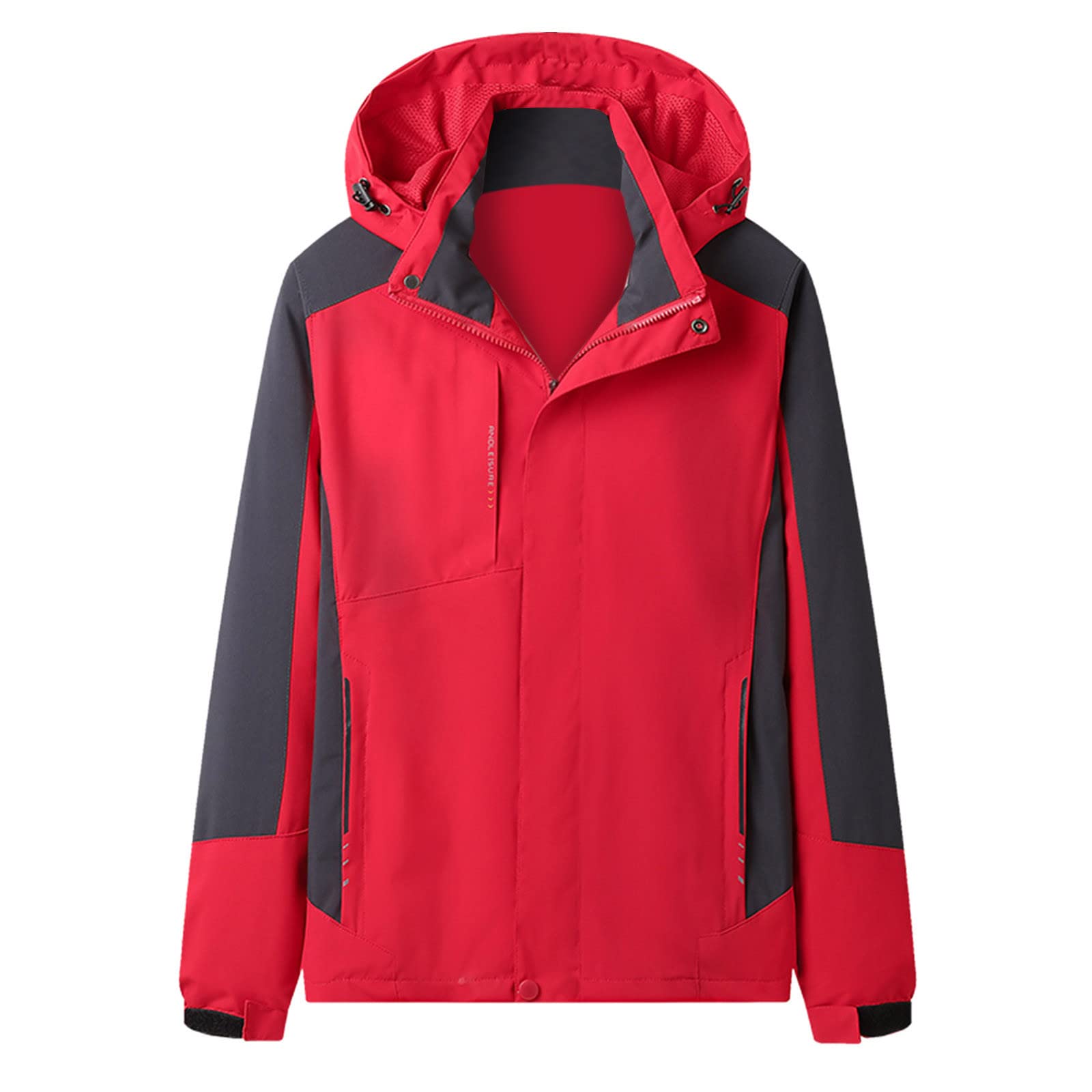 Męskie wodoodporne kurtki outdoorowe, softshell płaszcz przeciwdeszczowy outdoorowy kemping turystyka płaszcze z kapturem wiele kieszeni wiatrówka jesień na co dzień wypoczynek solidny z kapturem