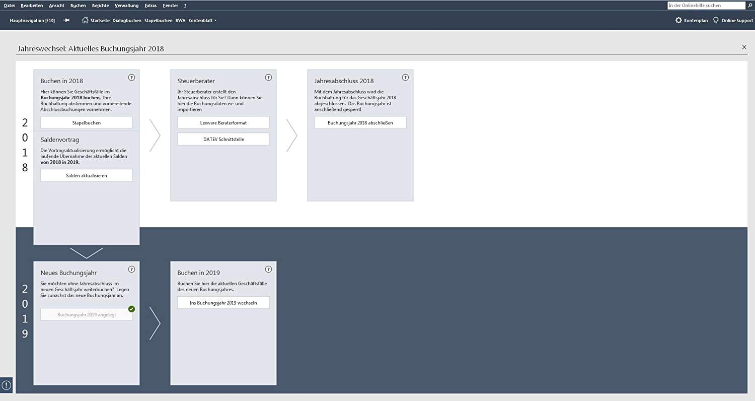 Lexware Buchhaltung 2021 Basis-Version Minibox Jahreslizenz Buchhaltungs-Software für Freiberufler Windows 8.1
