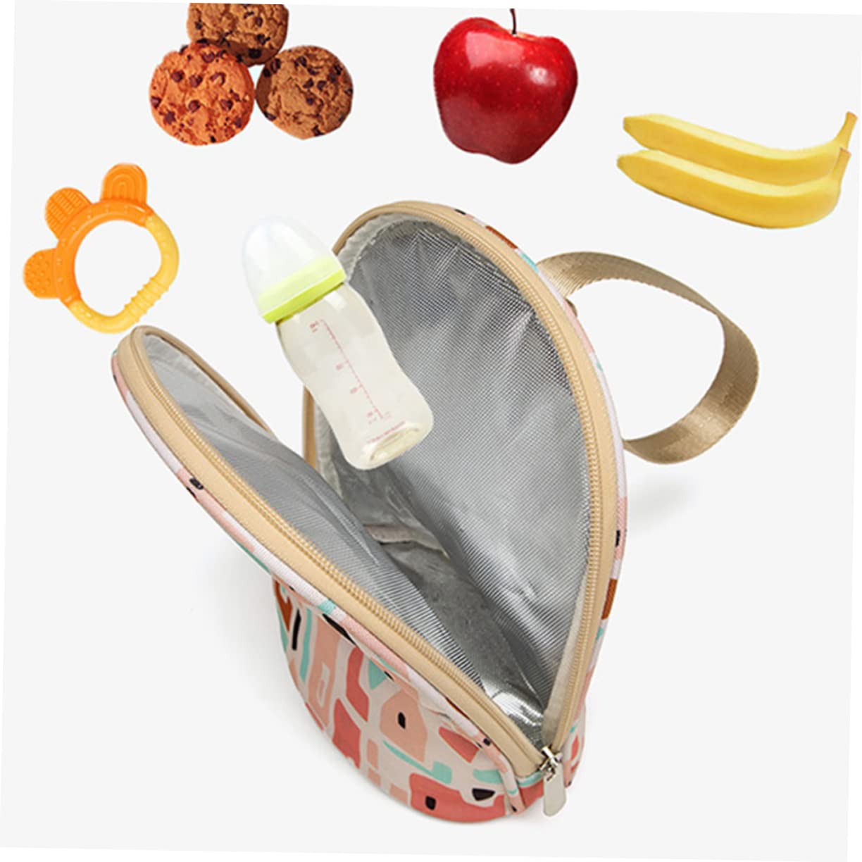 UPKOCH 2piezas Bolsa Térmica Portátil para Biberones Aislamiento para Mantener Leche Materna para y Diseño y Rosa
