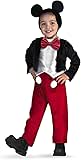 Disguise Deluxe Kids Dinsey Mickey Mouse Costume, size XS (3T-4T)