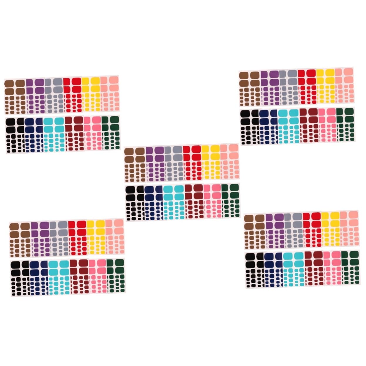 60hojas Pegatinas Decorativas Para Uñas De Pies Calcomanías Autoadhesivas Para Manicura Diseño y Duradero Para Uso Casa y Salón