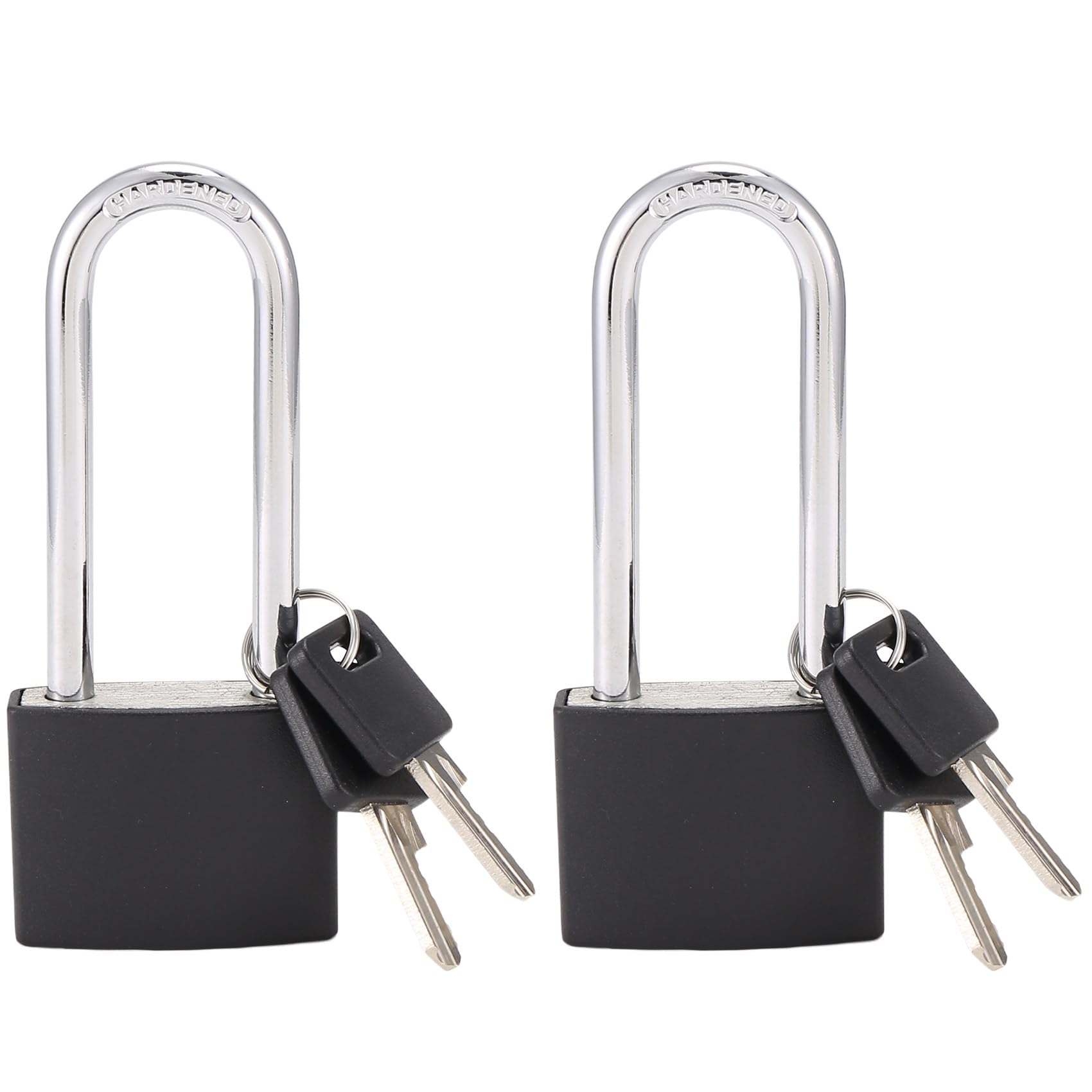 Haopeuk Locker Set Key Padlock, Shackle Outdoor Waterproof Lock Service With Key For Sheds, Gates, Fences, Hasp Storage,2Pcs