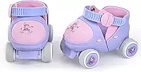 Sapatos de patins quadriciclos ajustáveis para crianças, meninos, meninas, com modo de bloqueio seguro para iniciantes e bebês