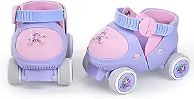 Sapatos de patins quadriciclos ajustáveis para crianças, meninos, meninas, com modo de bloqueio seguro para iniciantes e bebês