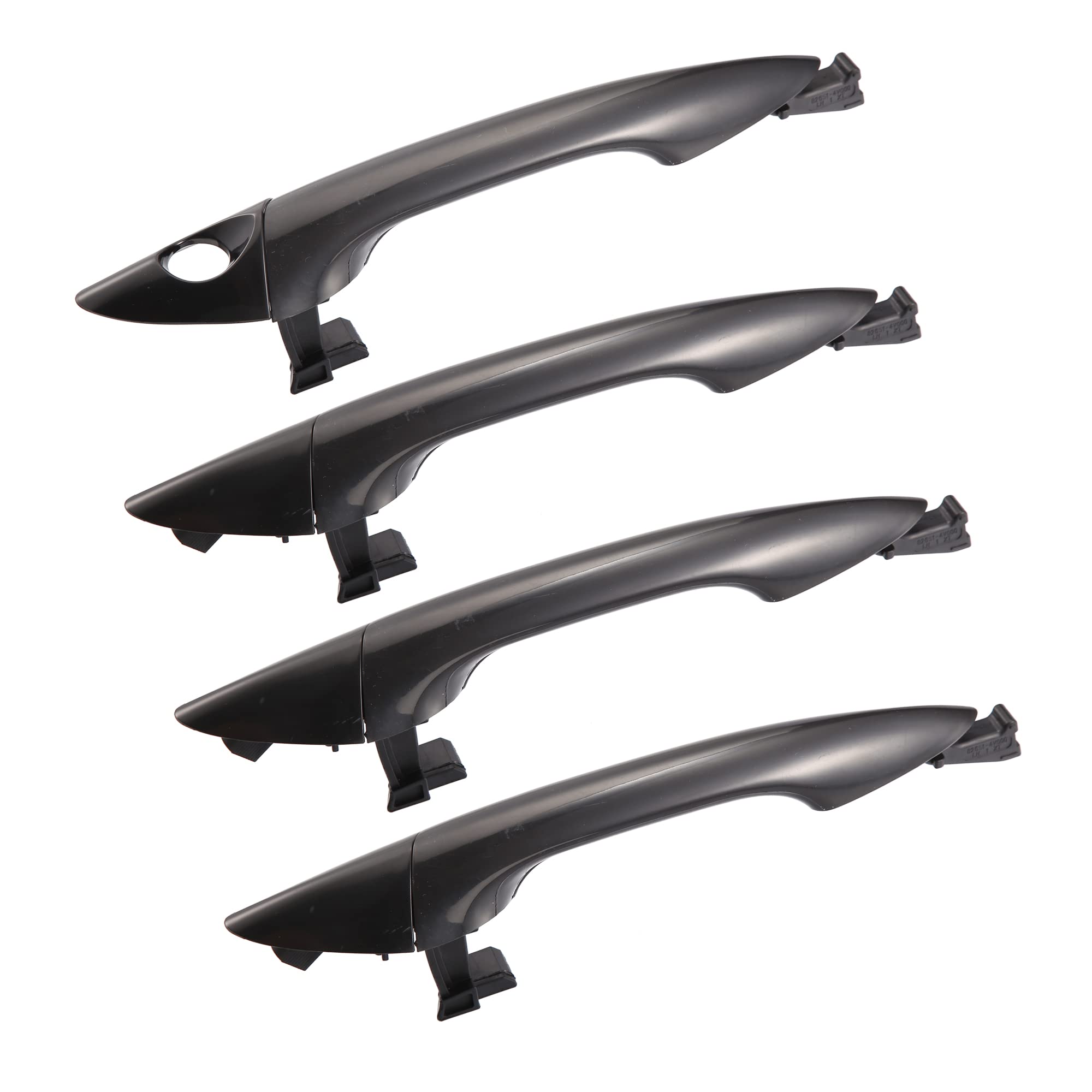 X AUTOHAUX 4pcs Exterior Outside Door Handle Front Rear Left Right