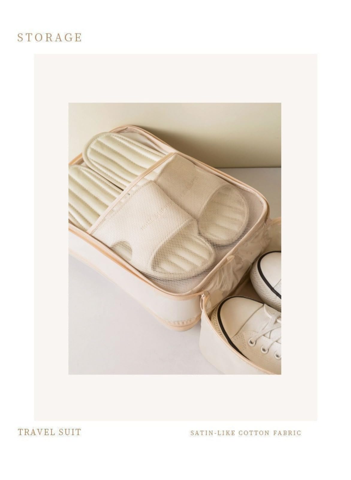 Bagagli portatili da viaggio d'affari, borsa per scarpe, Blu scuro, M, Riutilizzabile