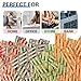 ESSENTIAL 100 pcs Assorted Packed Flat Stripped Coin Wrappers, Coin Rolls Wrapper for Quarters, Dimes, Nickels, Pennies