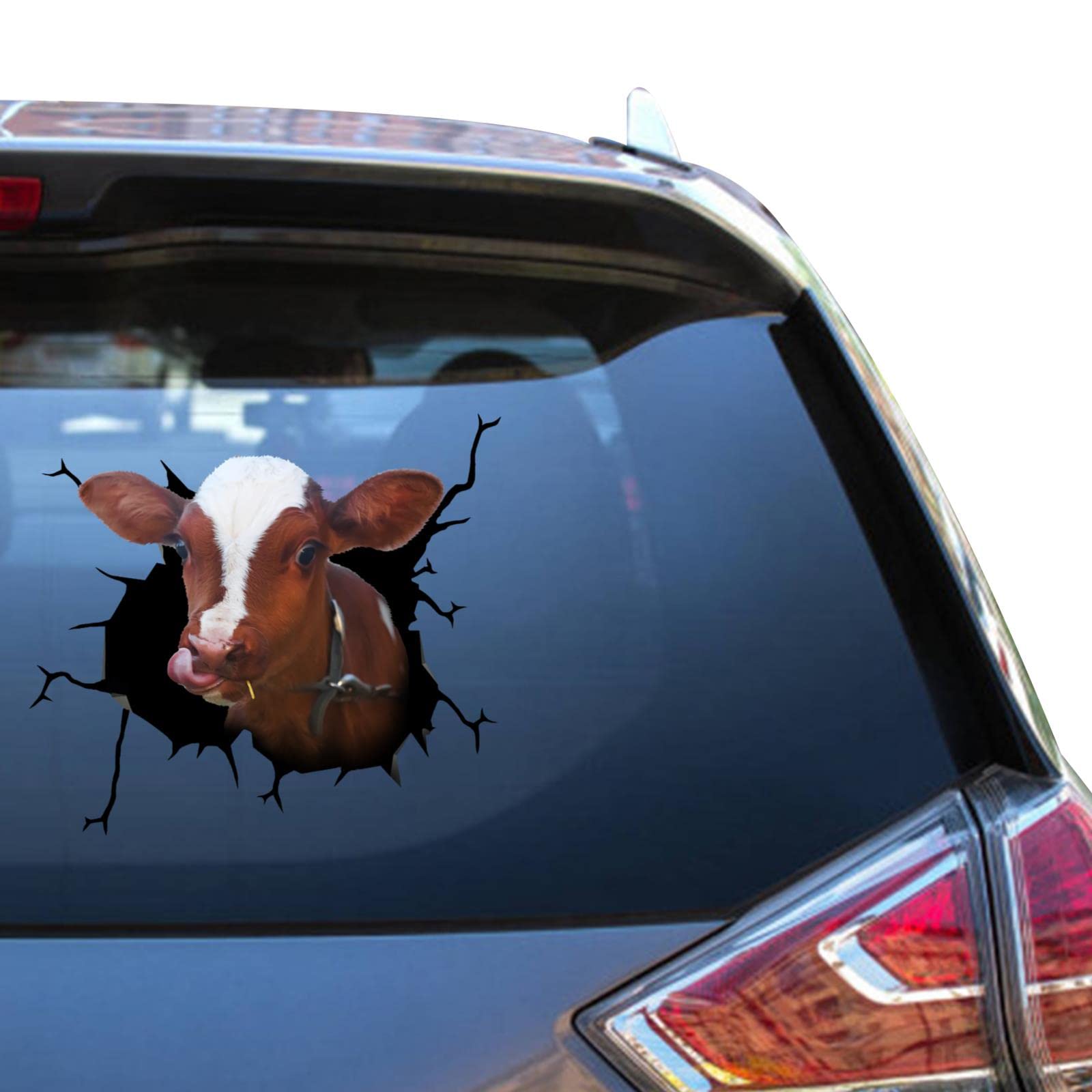 Dairy Cow Car Window Stickers Cow Gift Idea Skateboard Farm Sticker Window Sticker for Girl Cool Bumper Cars