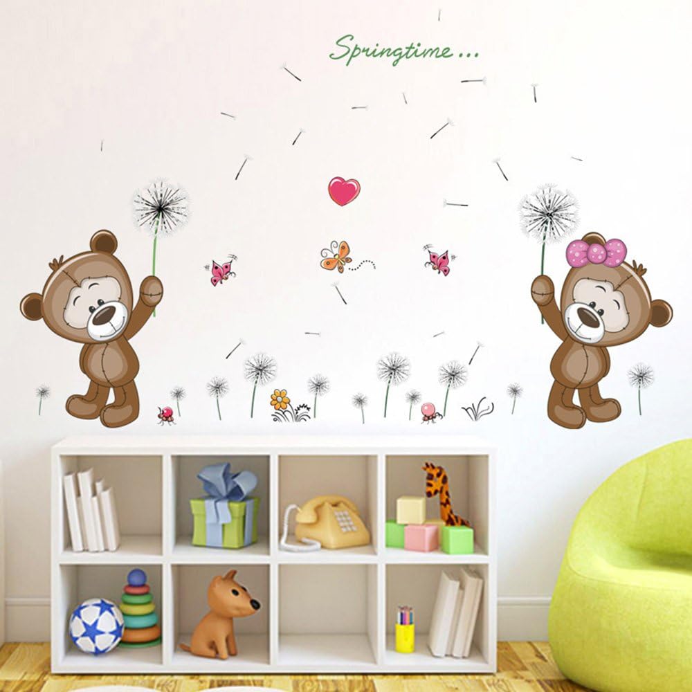Toise Murale Sticker Enfant - Autocollant Amovible Et Réutilisable Pour Chambre (108x57 Cm)