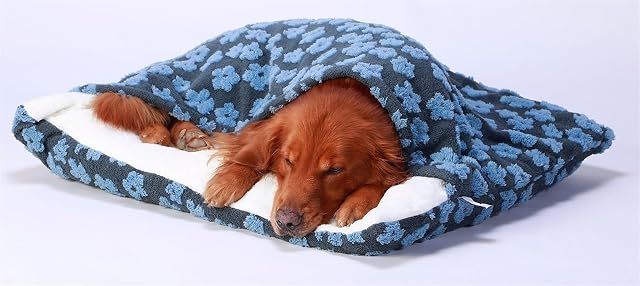 GZGLZDQ Cama Perro con Manta, Cama Ortopédica Perro/Gato con Capucha Manta