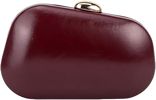 Miniatura 26 de Bolso bandolera de piel sintética para mujer, elegante, formal, para boda, fiesta, baile de graduación 1 a Negro,1 B negro,1 B Claret,B